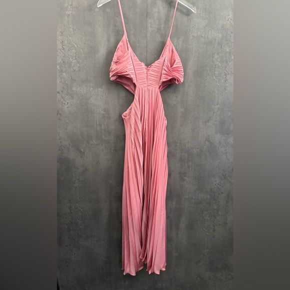 PETAL & PUP NIAMH MIDI DRESS - POPPY PINK B2938 - Picture 10 of 11